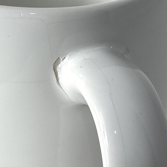 Rare Waechtersbach White Embossed Deer Hooves Coffee Cocoa Tea Mug Germany READ - Picture 7 of 8